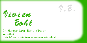 vivien bohl business card